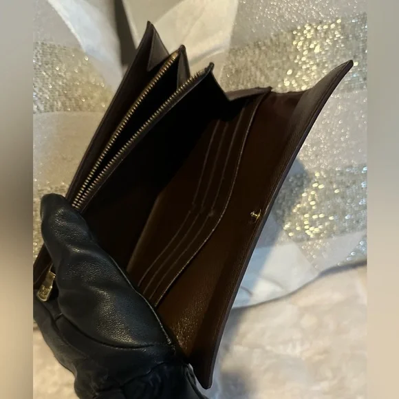 Louis Vuitton Long Wallet Portefeuille Sarah Browns Damier